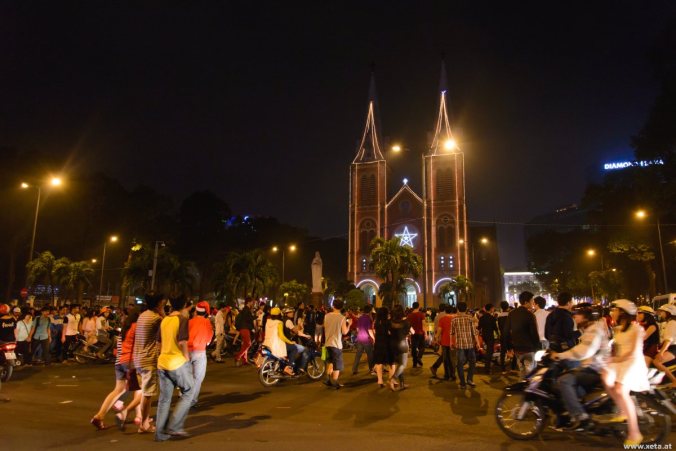 DSL_2440_Kathedrale Weihnachten Vietnam District 1 Ho-Chi-Minh Quan 1 Saigon Notre Dame Cathedral